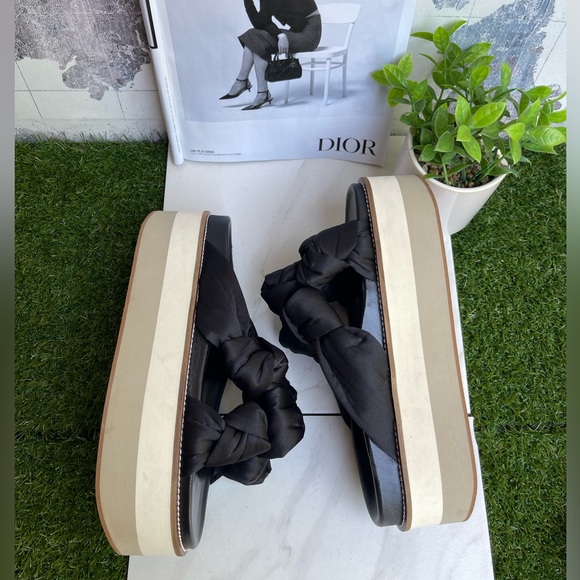 Ganni Knotted Platform - Black size 41/ US 11 - Picture 8 of 11